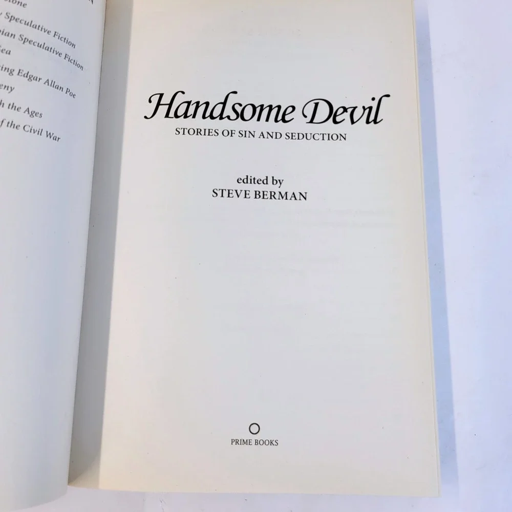 Handsome Devil Anthology Steve Berman Dark Fantasy Paperback Prime Books